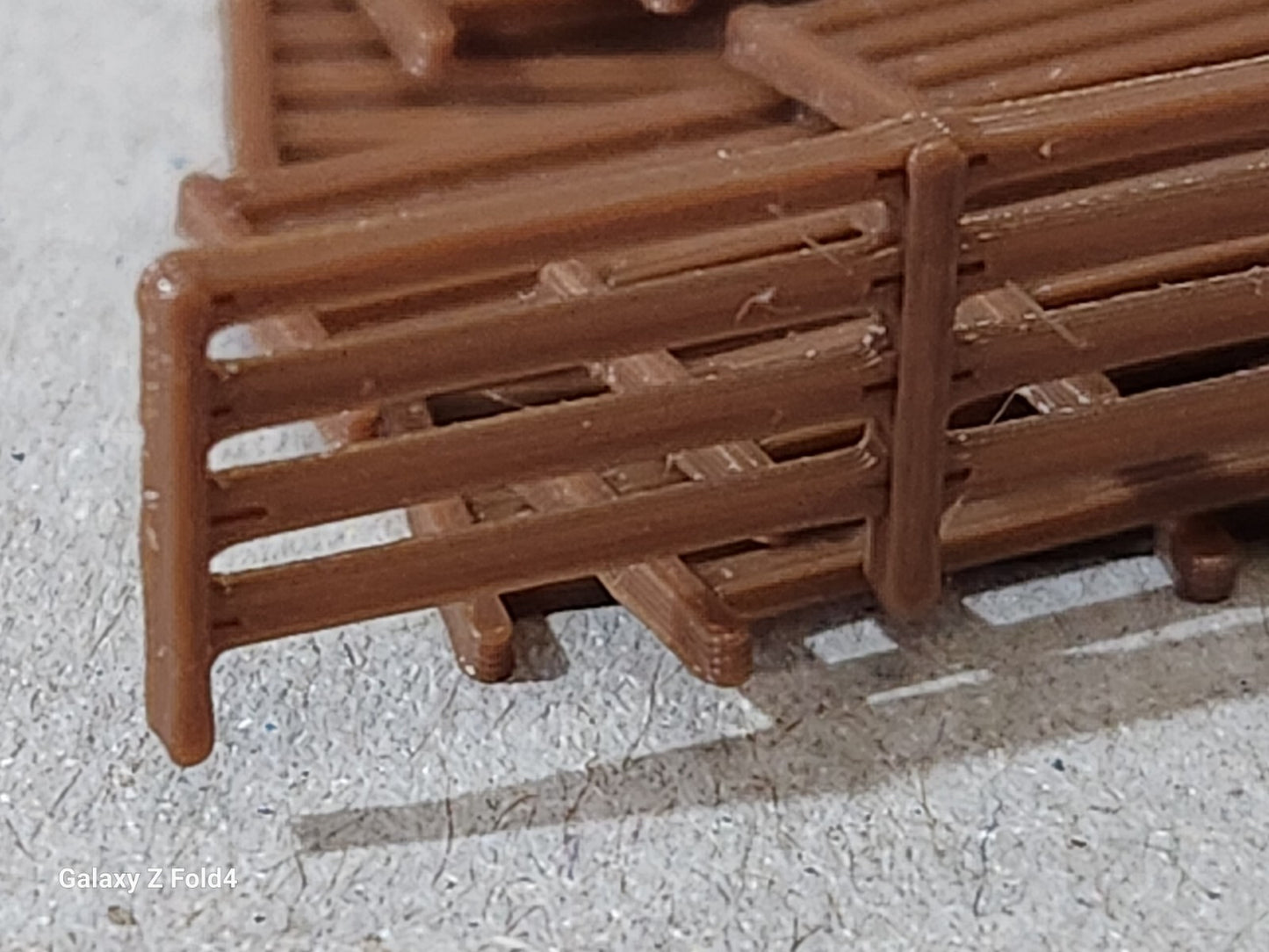 Fencing Railings N gauge New 10 Pack Brown 1:148 Scale Models Train Railway