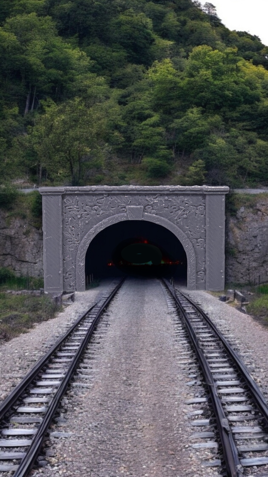 T Gauge Tunnel Double Track Stone Portal Model Railway Train Layout 1:450 Scale