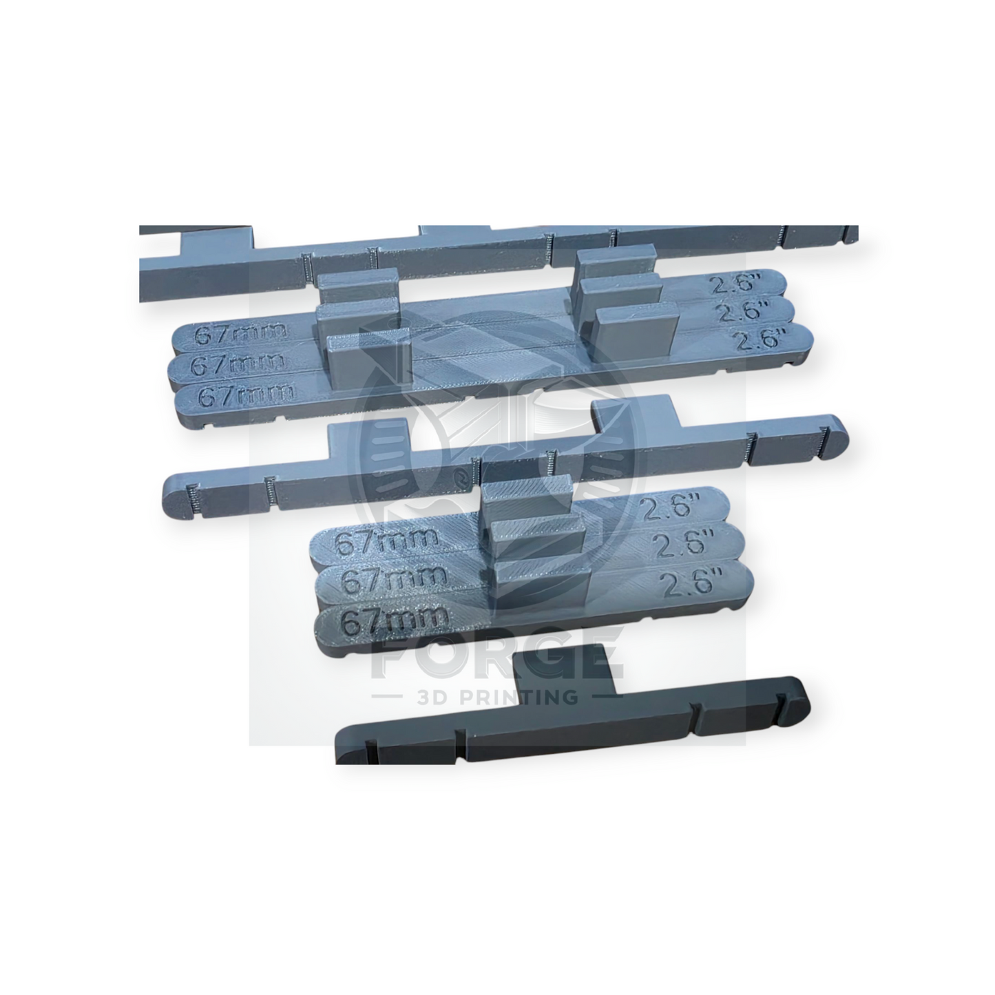 Parallel Track Tools Model Railway New Multi Track 12 Pack Grey 67mm OO/HO Gauge