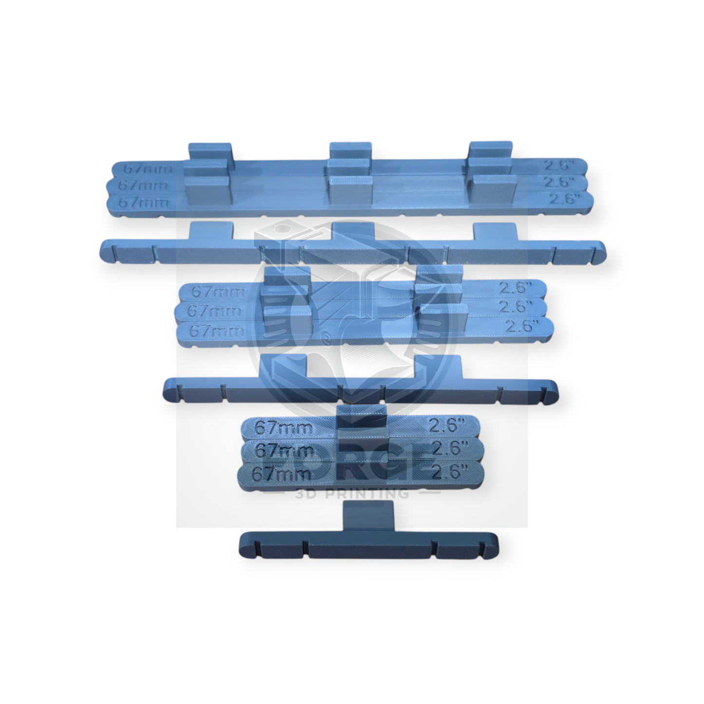 Parallel Track Tools Model Railway New Multi Track 12 Pack Grey 67mm OO/HO Gauge