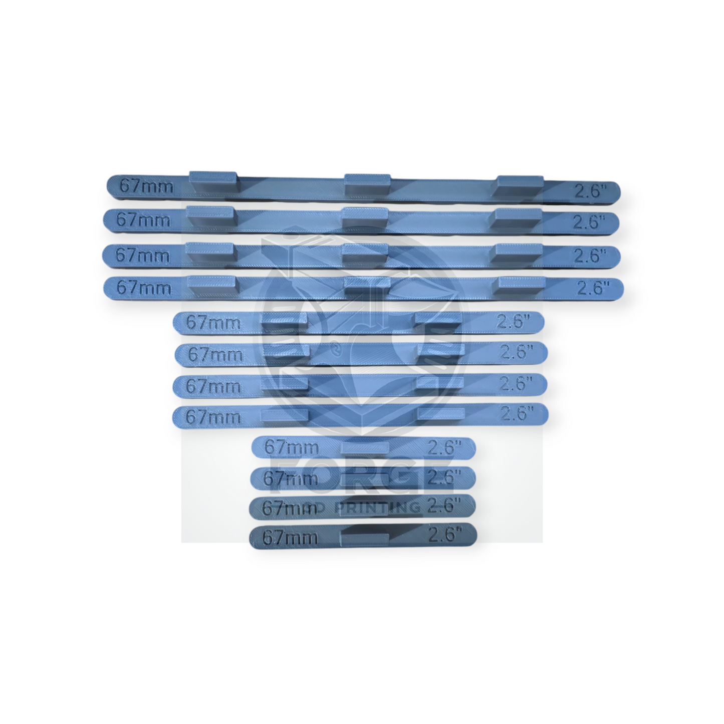 Parallel Track Tools Model Railway New Multi Track 12 Pack Grey 67mm OO/HO Gauge