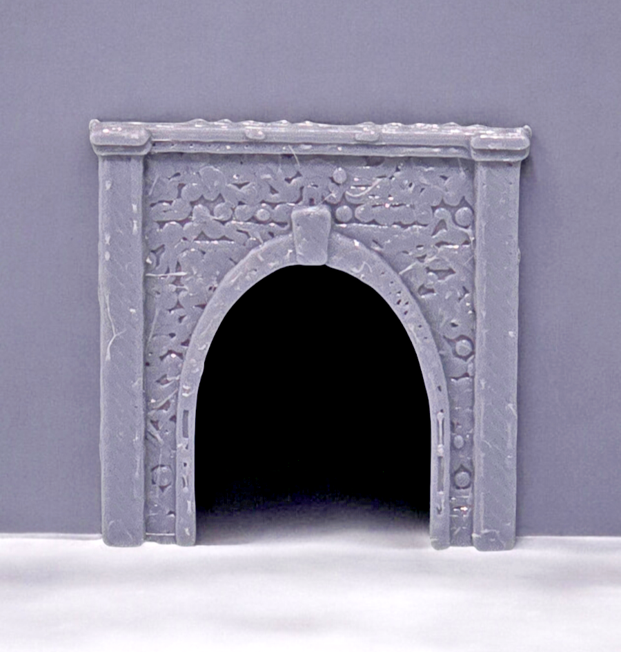 T Gauge Tunnel Single Track Stone Portal Model Railway Train Layout 1:450 Scale
