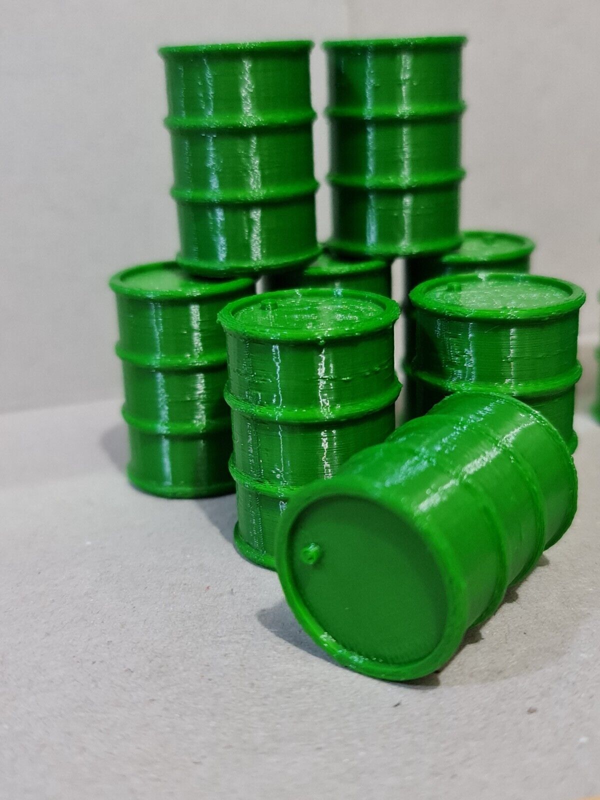 200L Oil Drums Barrels 12pcs 1:24 scale Diorama G Gauge Garden Railway Train
