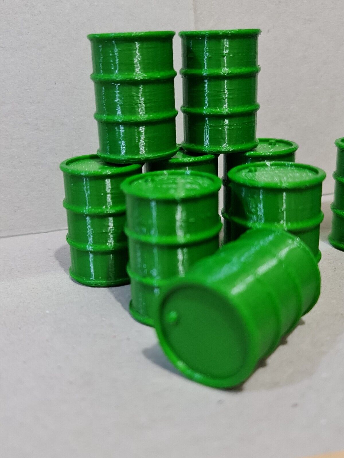 200L Oil Drums Barrels 12pcs 1:24 scale Diorama G Gauge Garden Railway Train