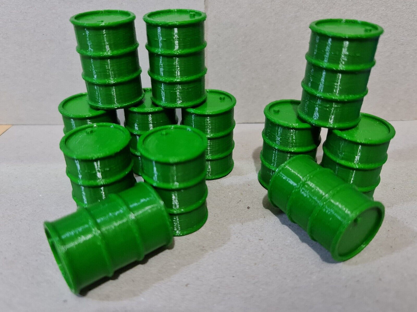 200L Oil Drums Barrels 12pcs 1:24 scale Diorama G Gauge Garden Railway Train