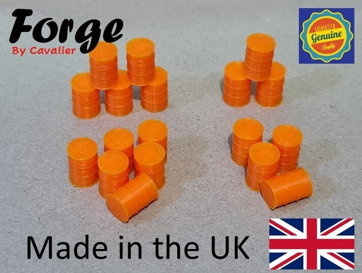 Oil Drum Barrels OO Gauge New Gulf Orange 1:76 Models Train Railway 18 Pack
