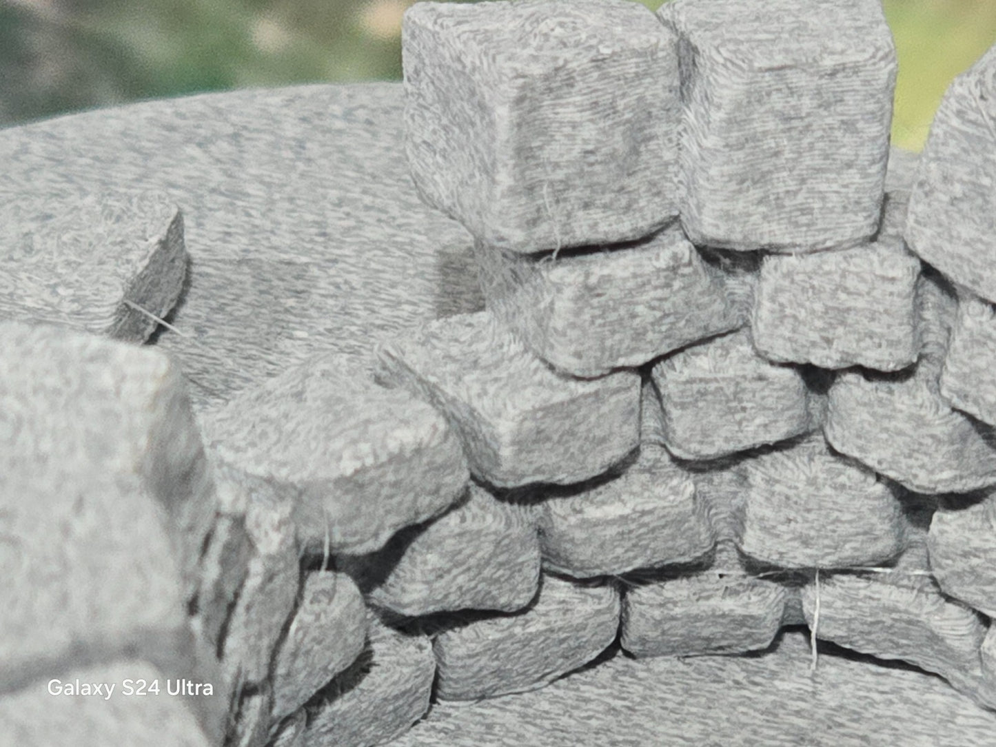 N Gauge 1:148 Scale Model Railway Stone Well on 30mm base Scenery Terrain