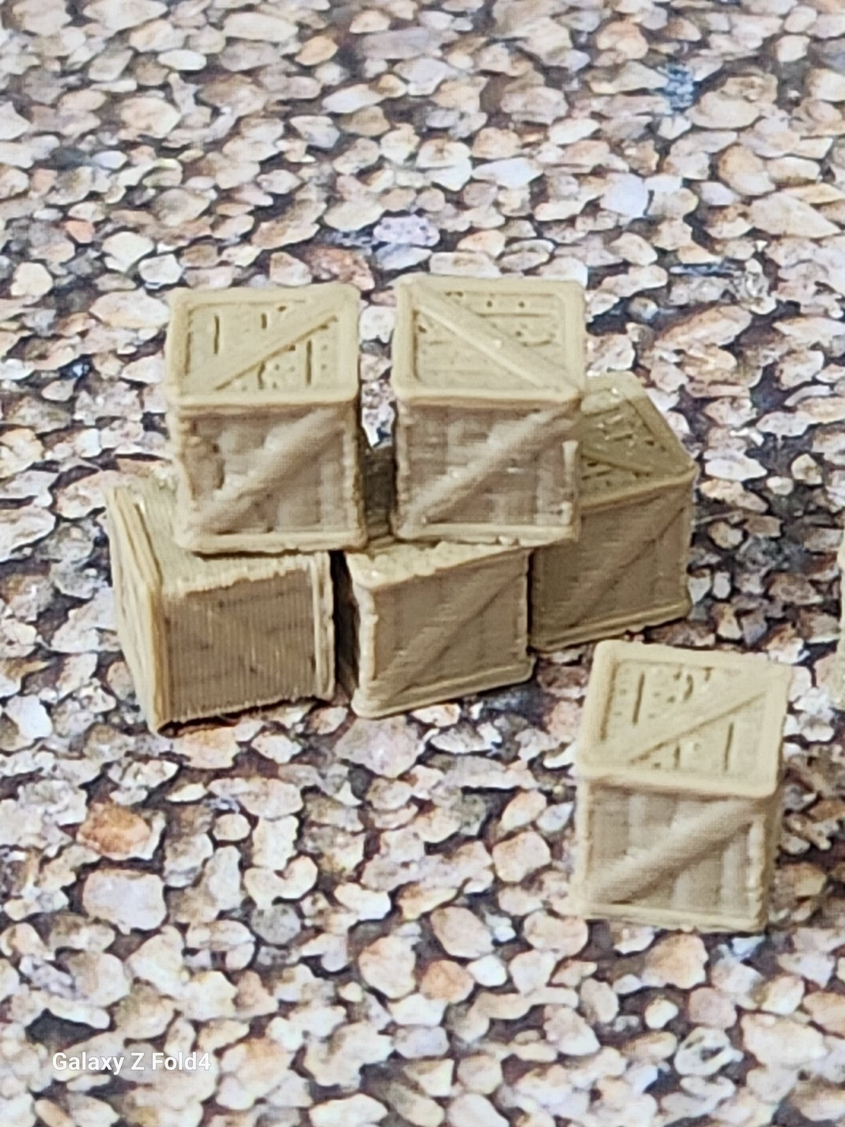 New N Gauge 1:148 10 Pack 3ft Wooden Crates Model Train Railway Station Freight
