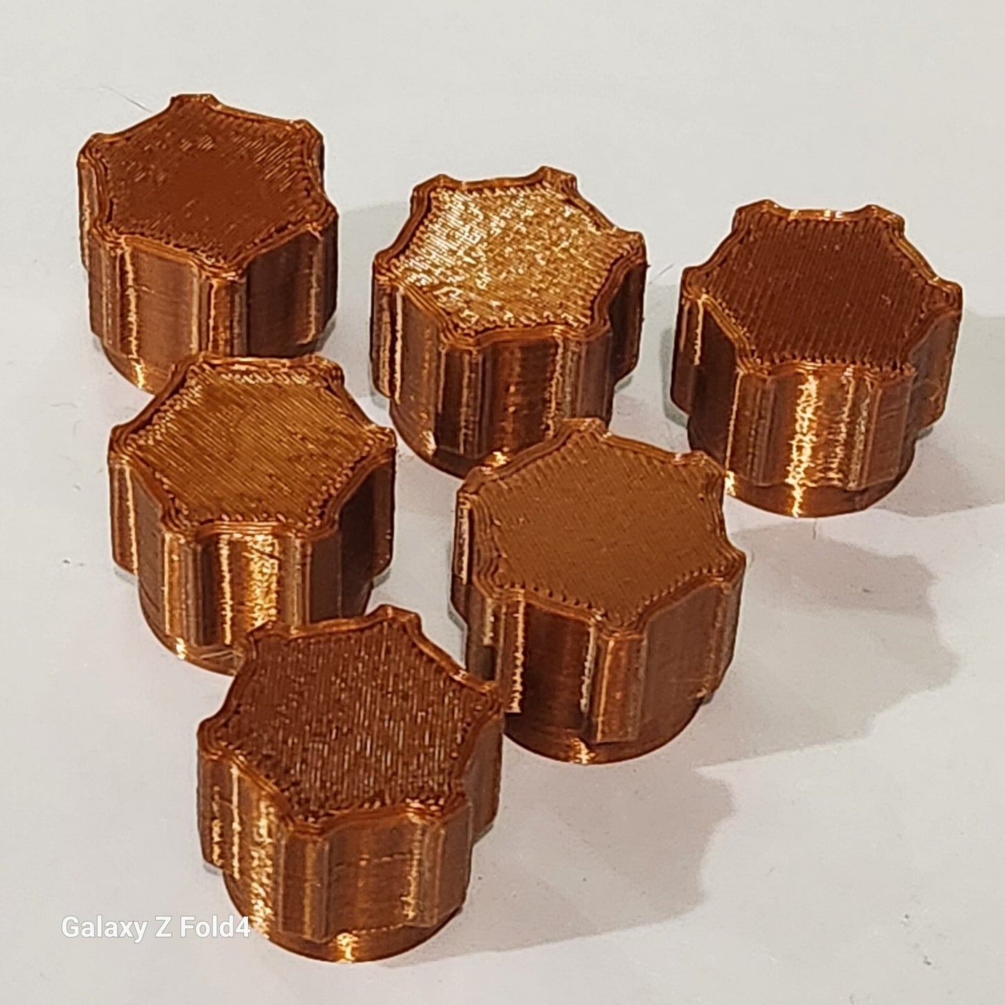 Pack of 6 Copper Silicone Sealer Sealant Mastik Tube Nozzle Screw Cap Tops