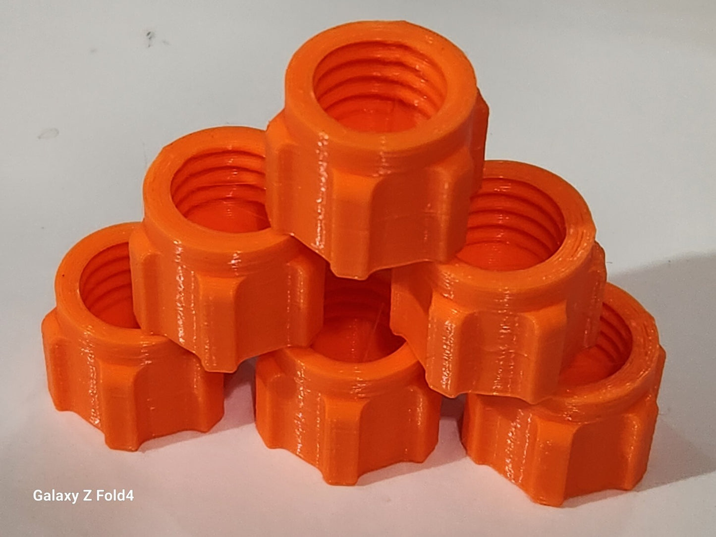 Pack of 6 Orange Silicone Sealer Sealant Mastik Tube Nozzle Screw Cap Tops