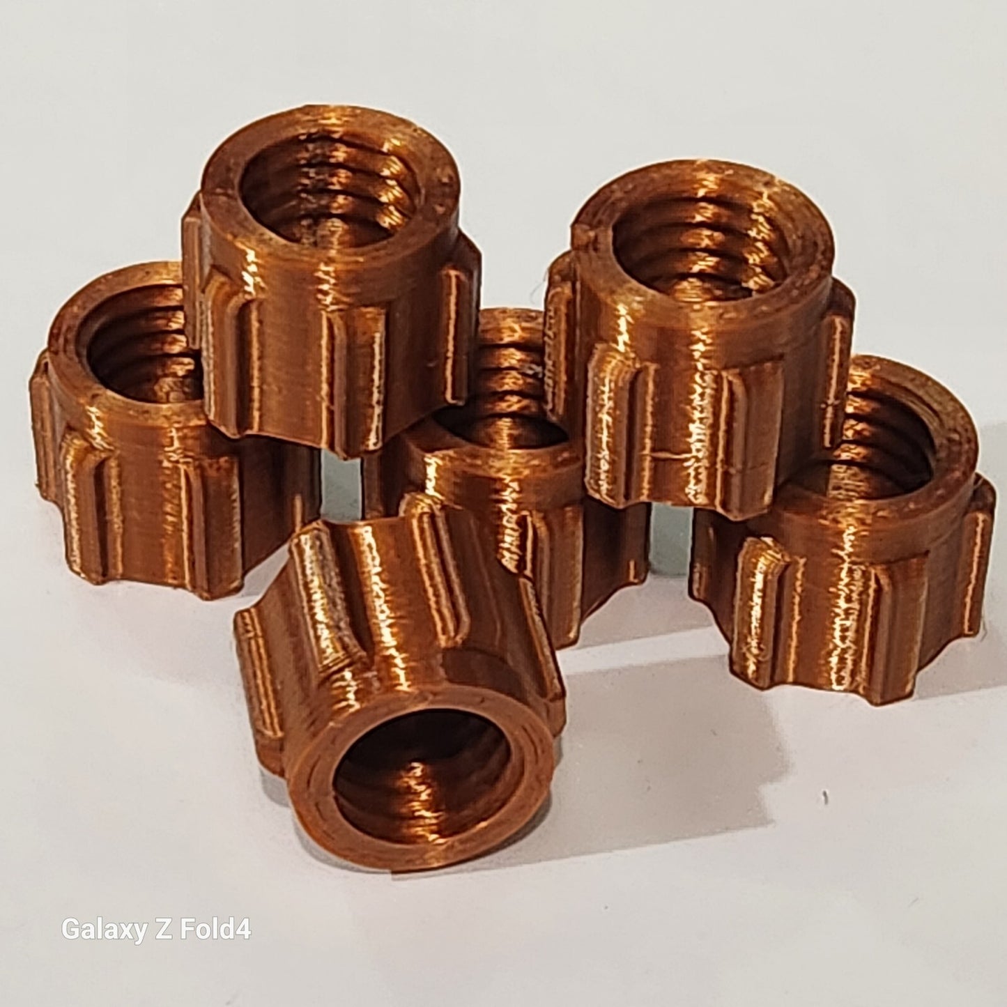 Pack of 6 Copper Silicone Sealer Sealant Mastik Tube Nozzle Screw Cap Tops