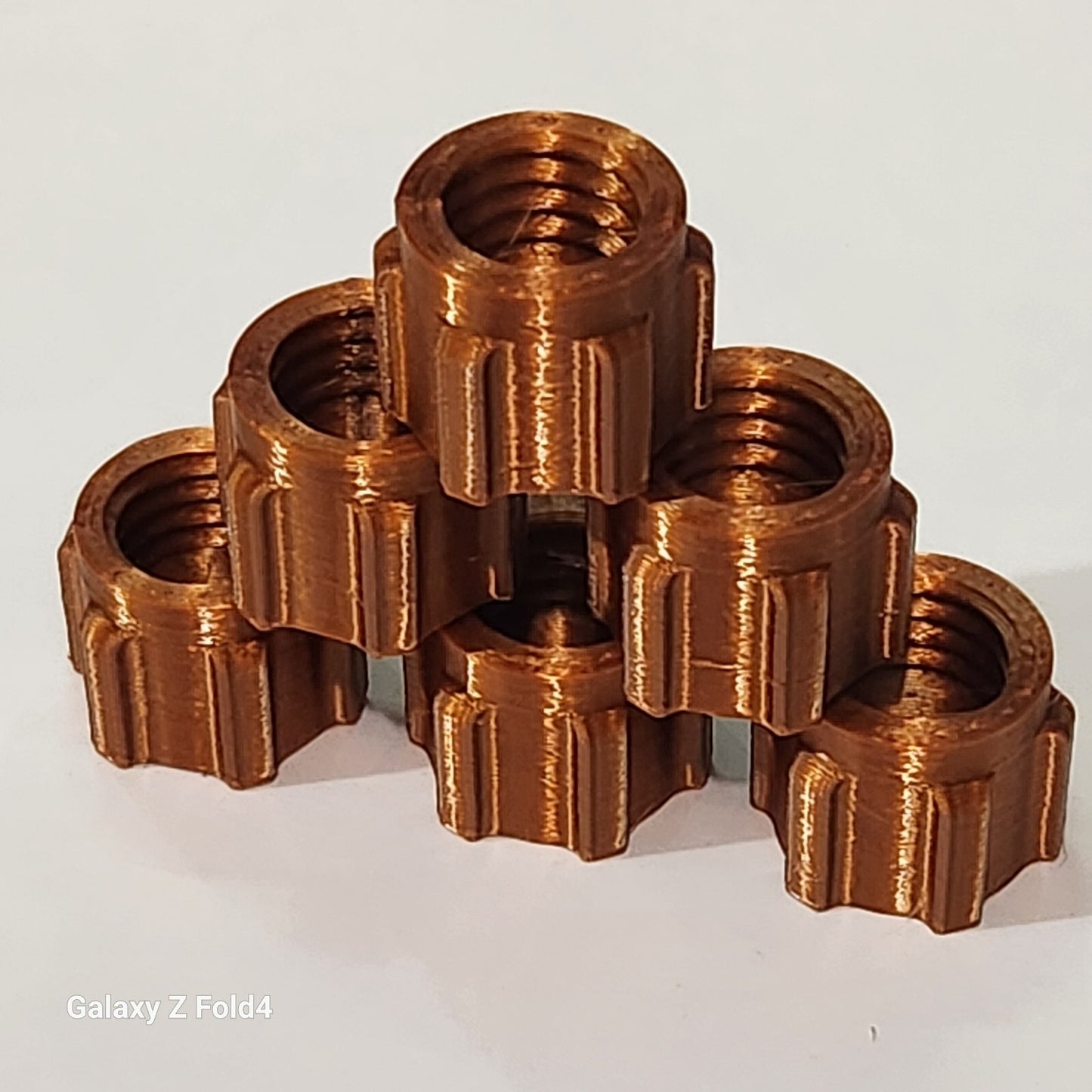 Pack of 6 Copper Silicone Sealer Sealant Mastik Tube Nozzle Screw Cap Tops
