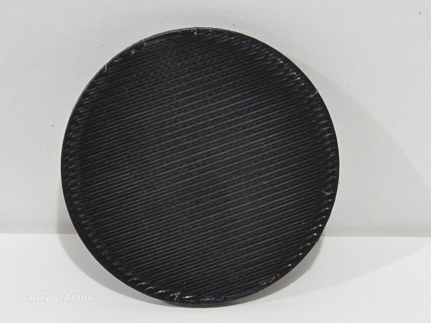3pcs 80mm Round Small Miniature Model Bases 3mm Deep Thick Circular Base, Black