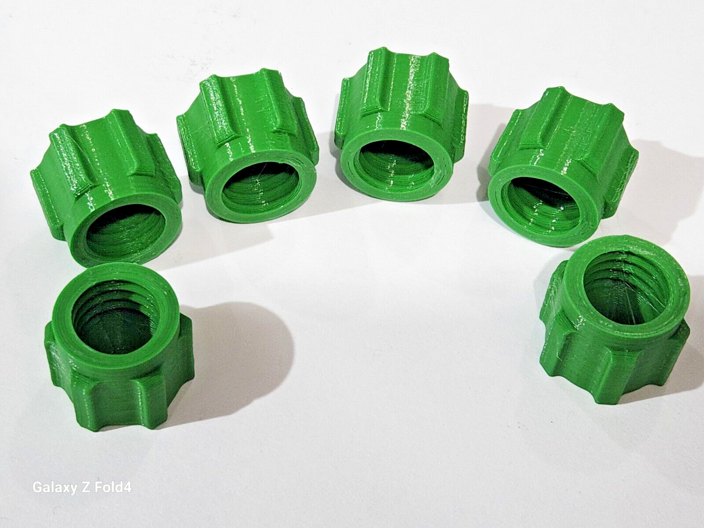 Pack of 6 Green Silicone Sealer Sealant Mastik Tube Nozzle Screw Cap Tops