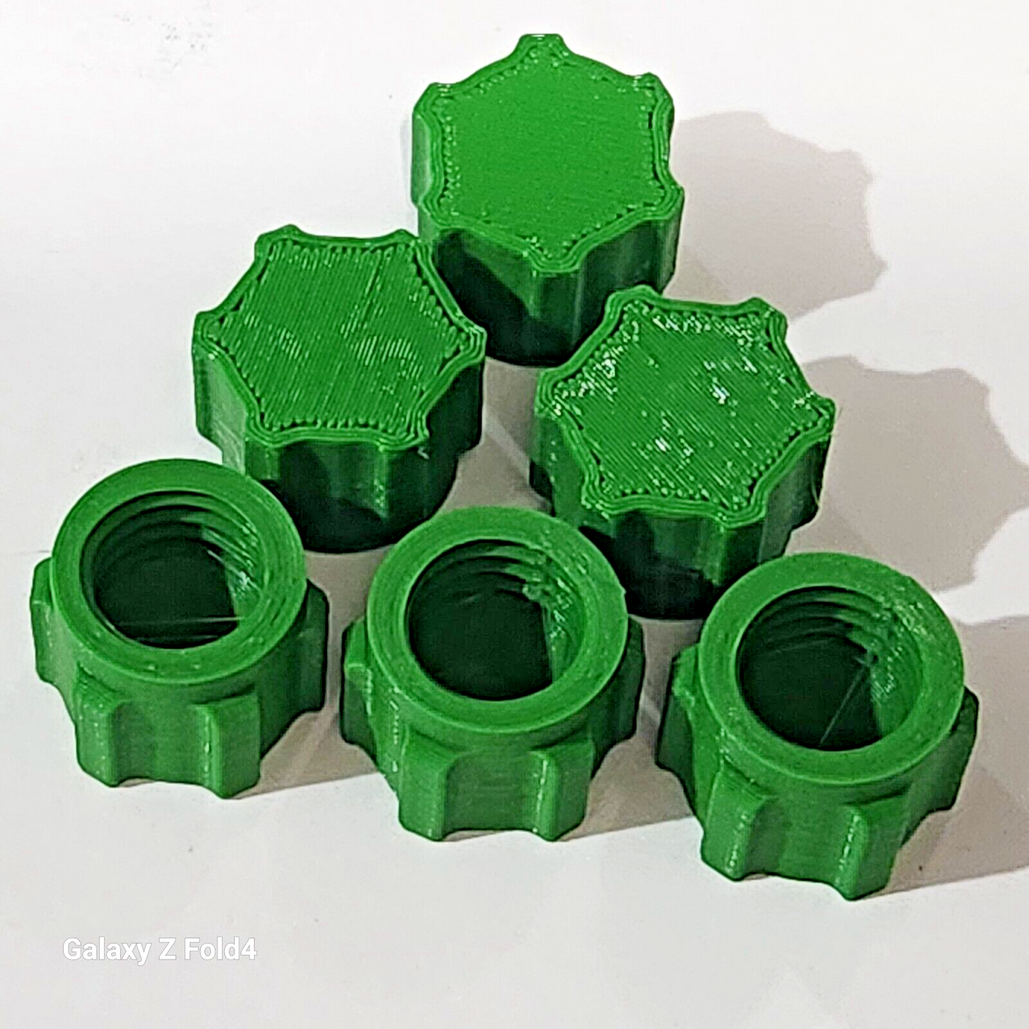 Pack of 6 Green Silicone Sealer Sealant Mastik Tube Nozzle Screw Cap Tops