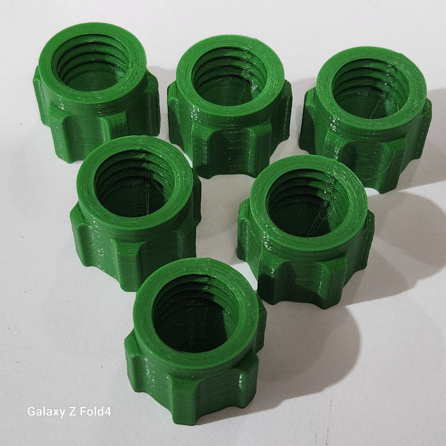 Pack of 6 Green Silicone Sealer Sealant Mastik Tube Nozzle Screw Cap Tops