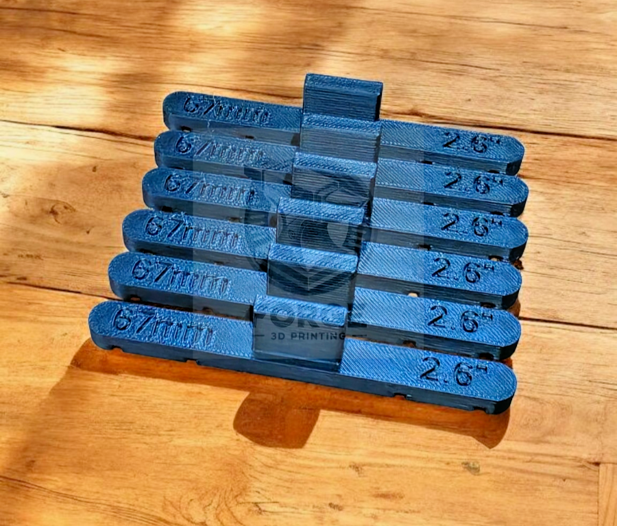 Parallel Track Tools Model Railway Train New 6 Pack Black 67mm OO/HO Gauge