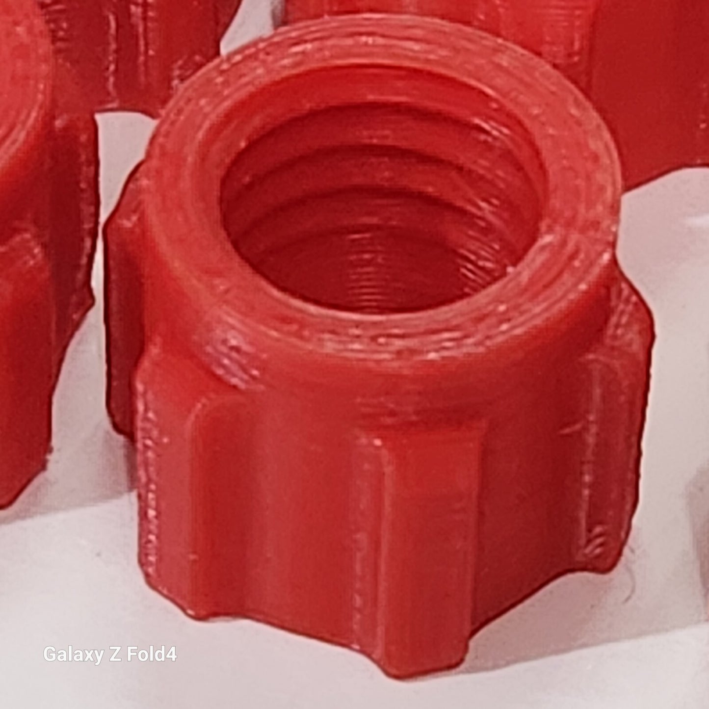 Pack of 6 Red Silicone Sealer Sealant Mastik Tube Nozzle Screw Cap Tops