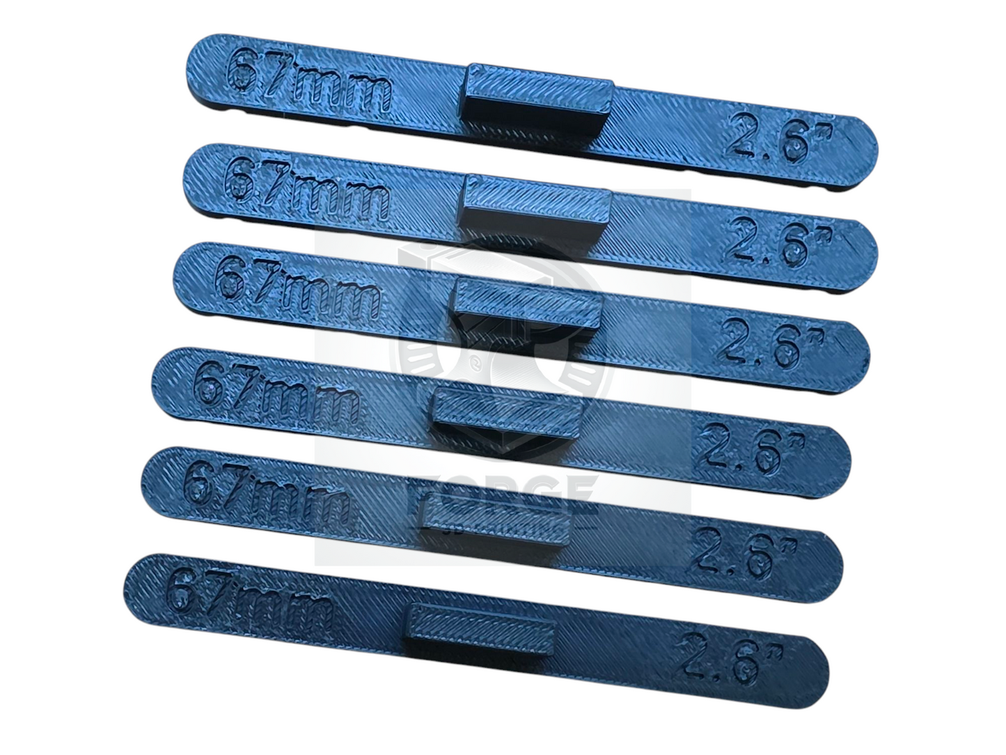 Parallel Track Tools Model Railway Train New 6 Pack Black 67mm OO/HO Gauge