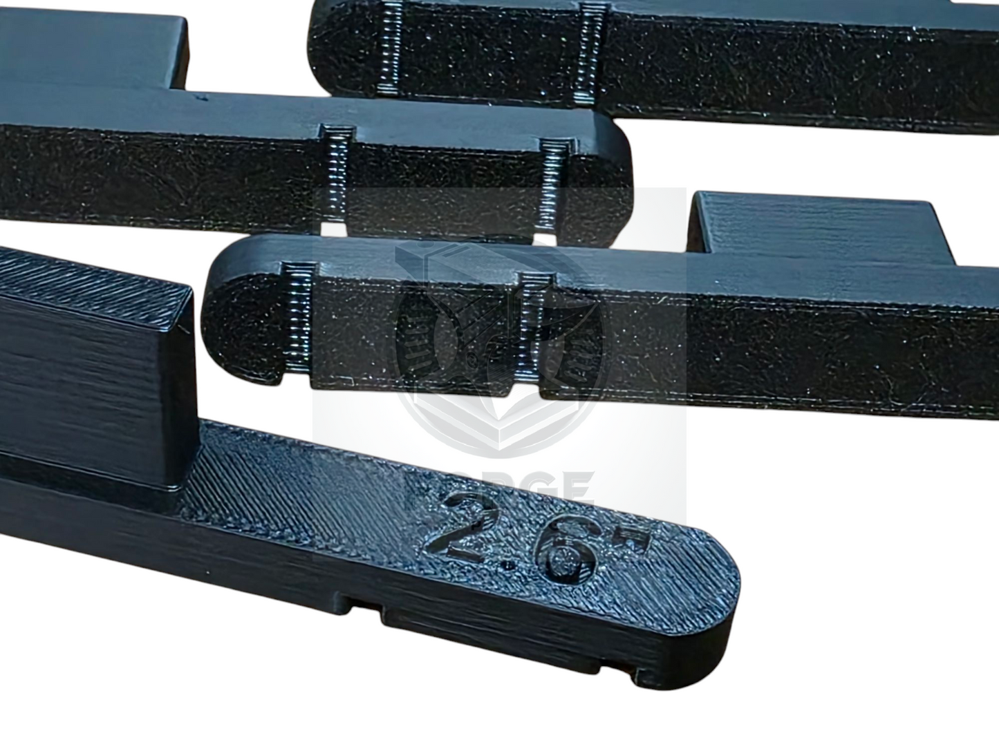 Parallel Track Tools Model Railway Train New 6 Pack Black 67mm OO/HO Gauge