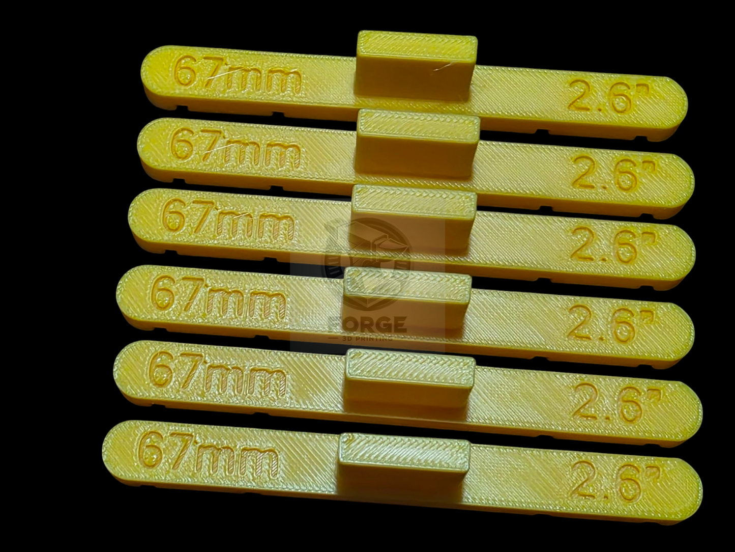 Parallel Track Tools Model Railway Train New 6 Pack Yellow 67mm OO/HO Gauge