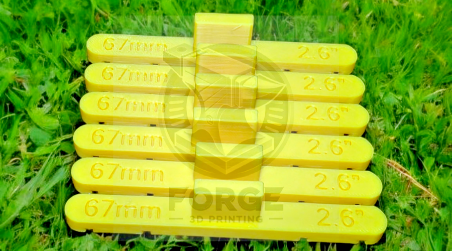 Parallel Track Tools Model Railway Train New 6 Pack Yellow 67mm OO/HO Gauge