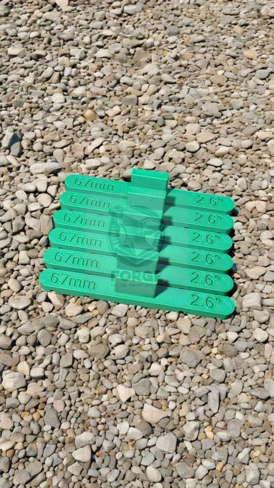 Parallel Track Tools Model Railway Train New 6 Pack Green 67mm OO/HO Gauge