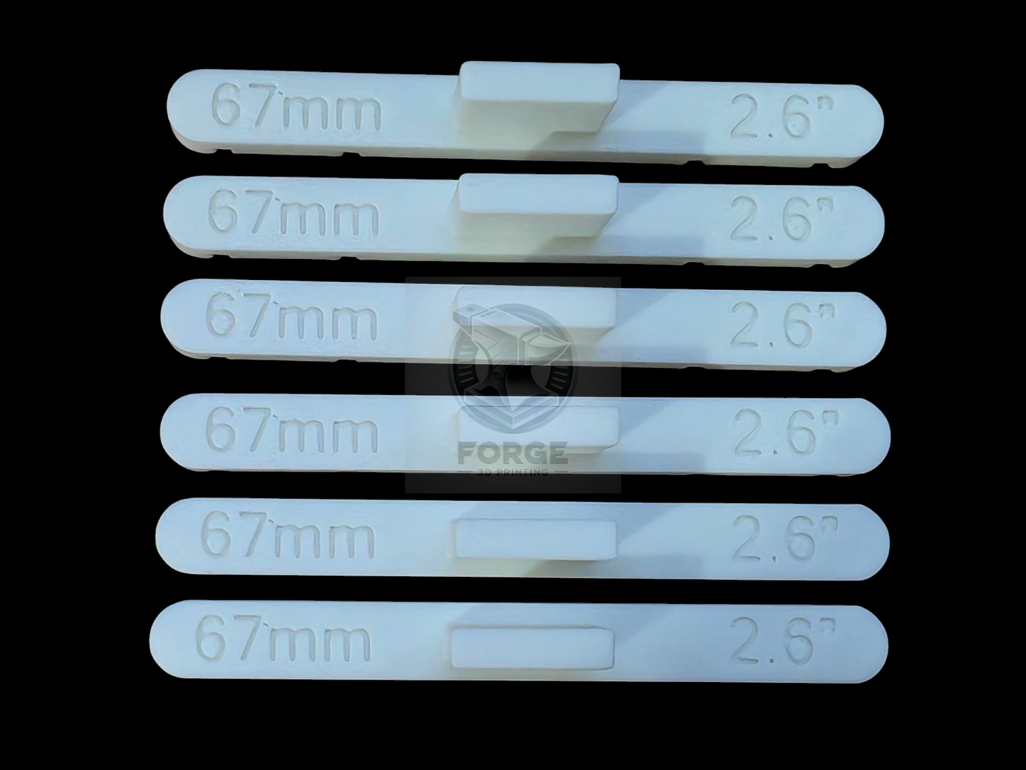 Parallel Track Tools Model Railway Train New 6 Pack White 67mm OO/HO Gauge
