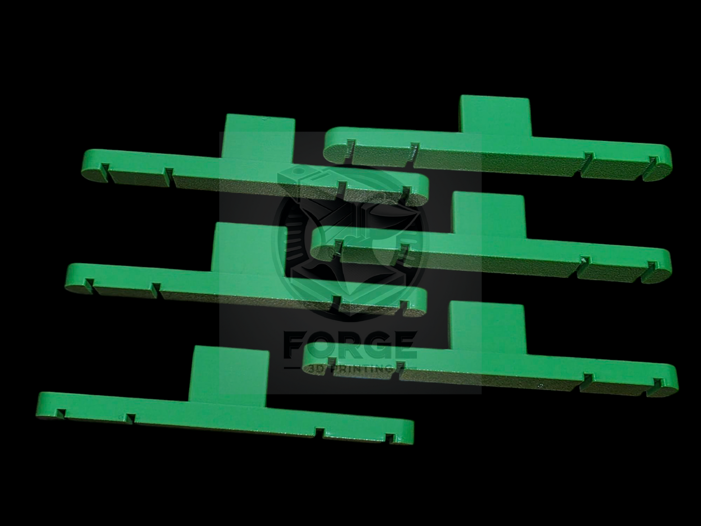 Parallel Track Tools Model Railway Train New 6 Pack Green 67mm OO/HO Gauge