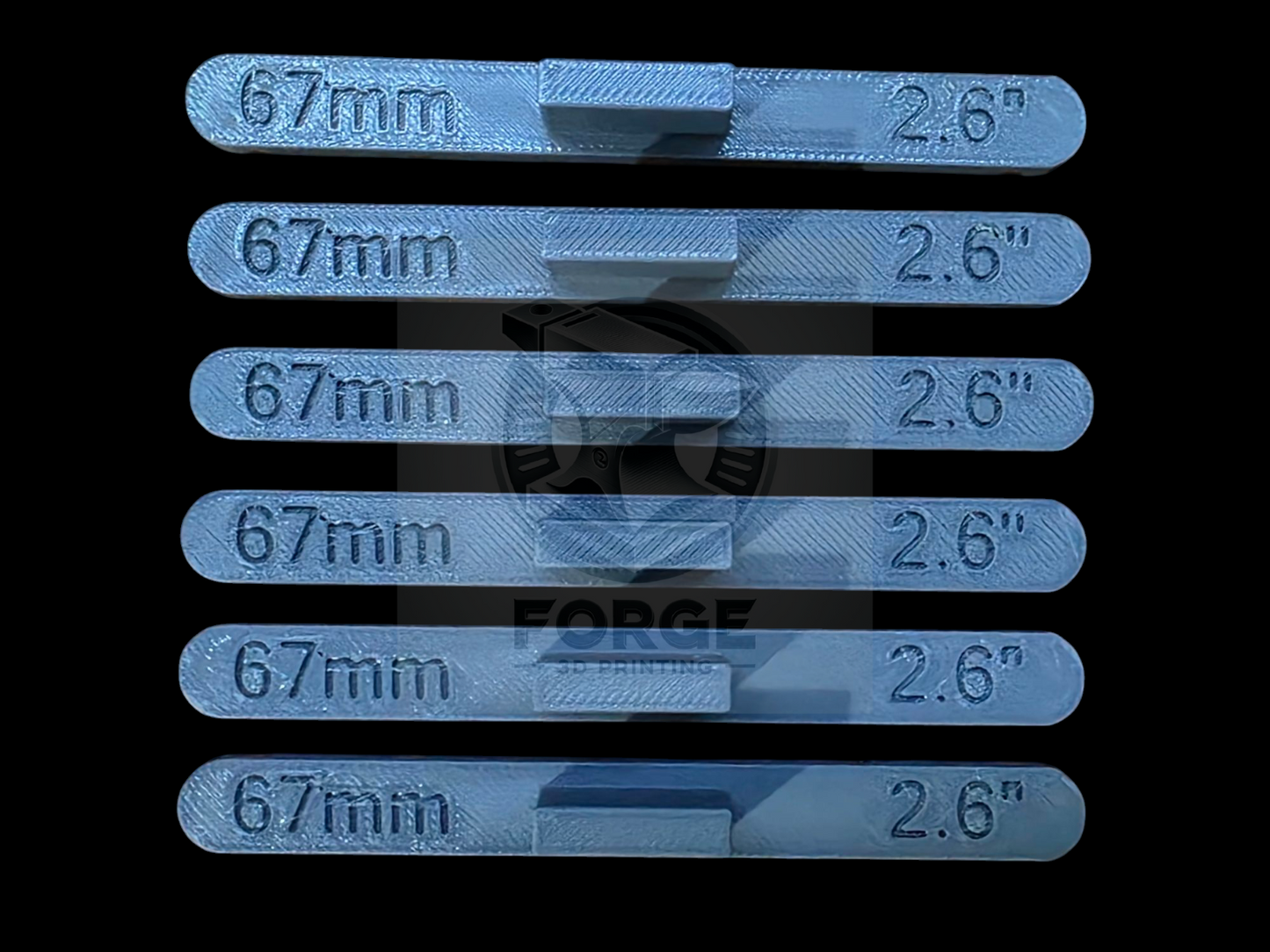 Parallel Track Tools Model Railway Train New 6 Pack Grey 67mm OO/HO Gauge