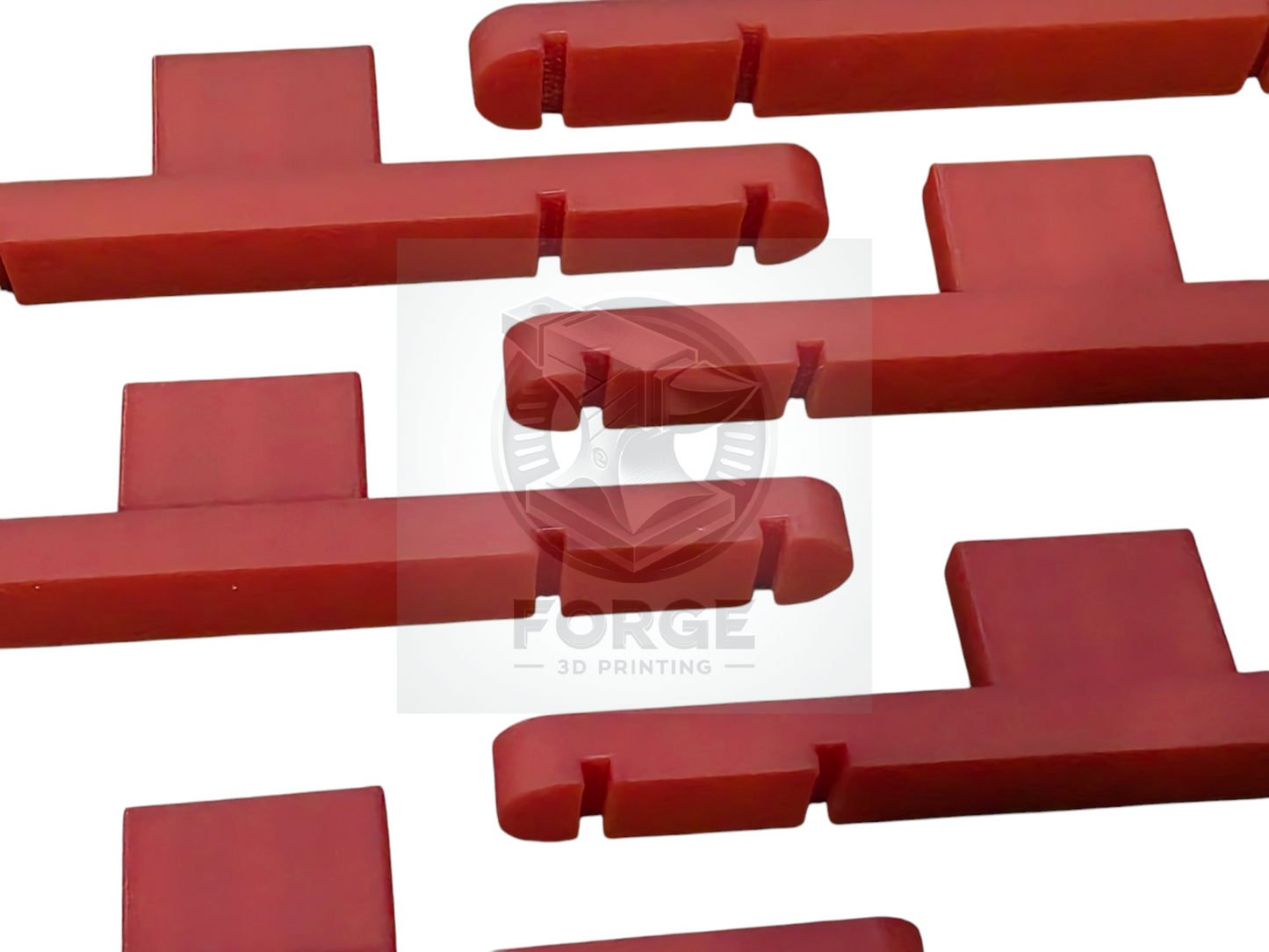 Parallel Track Tools Model Railway Train New 6 Pack Red 67mm OO/HO Gauge