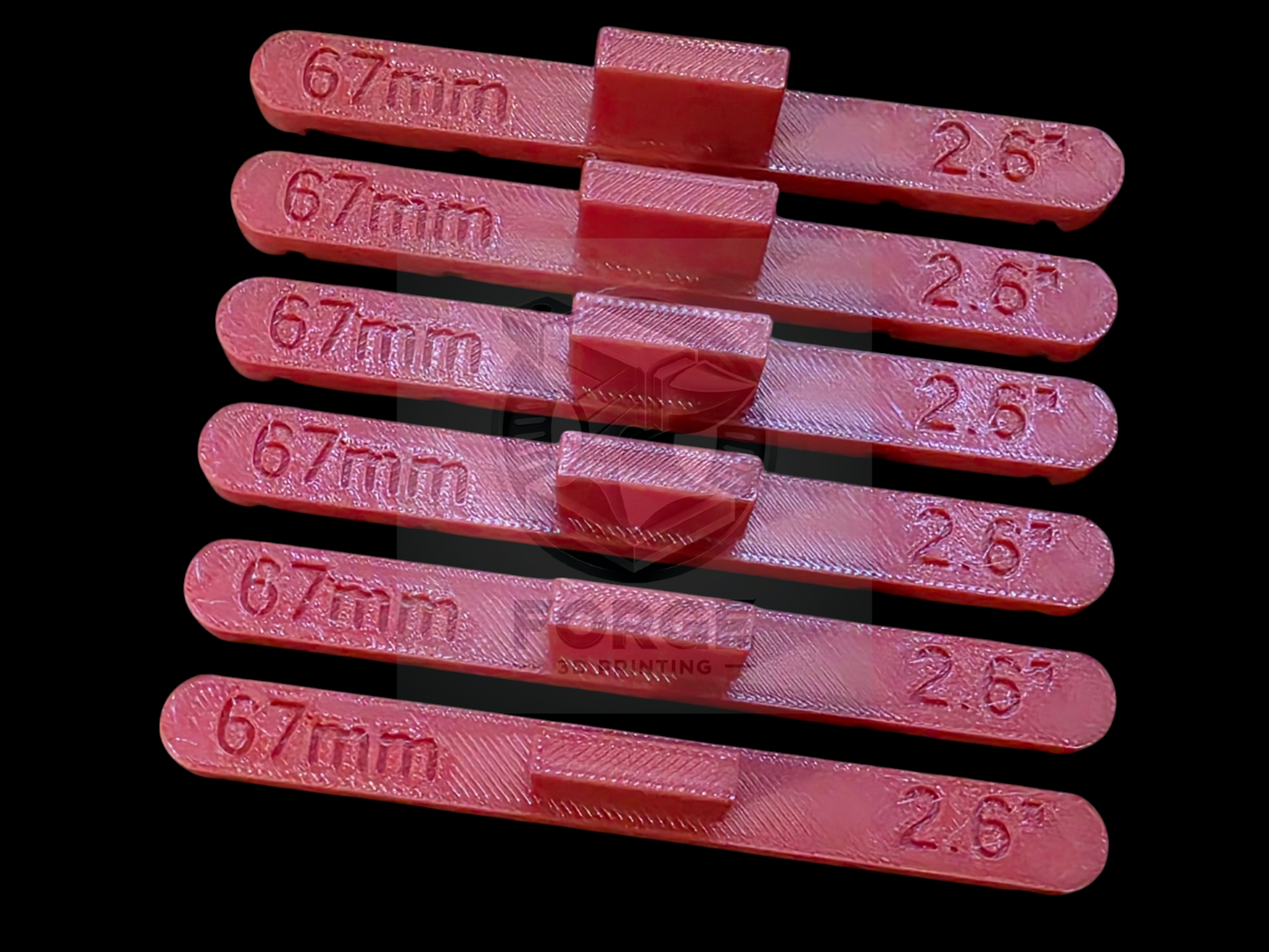 Parallel Track Tools Model Railway Train New 6 Pack Red 67mm OO/HO Gauge