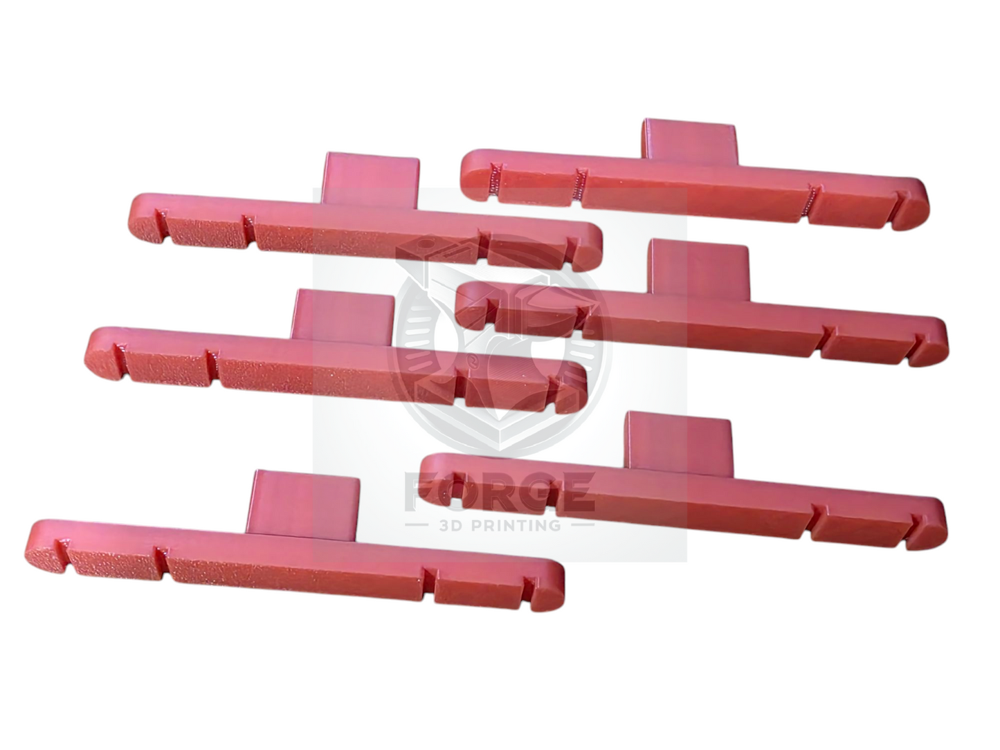 Parallel Track Tools Model Railway Train New 6 Pack Red 67mm OO/HO Gauge