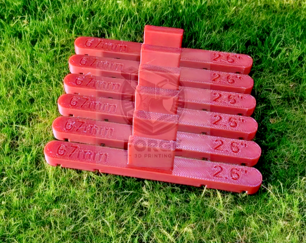 Parallel Track Tools Model Railway Train New 6 Pack Red 67mm OO/HO Gauge