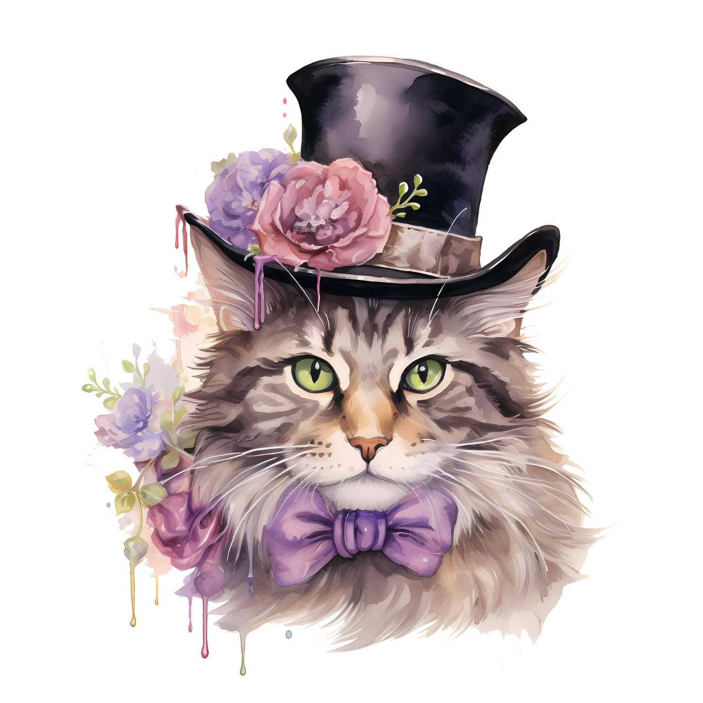 Victorian Cats Handmade by Labels Personalised Self Adhesive Address Stickers