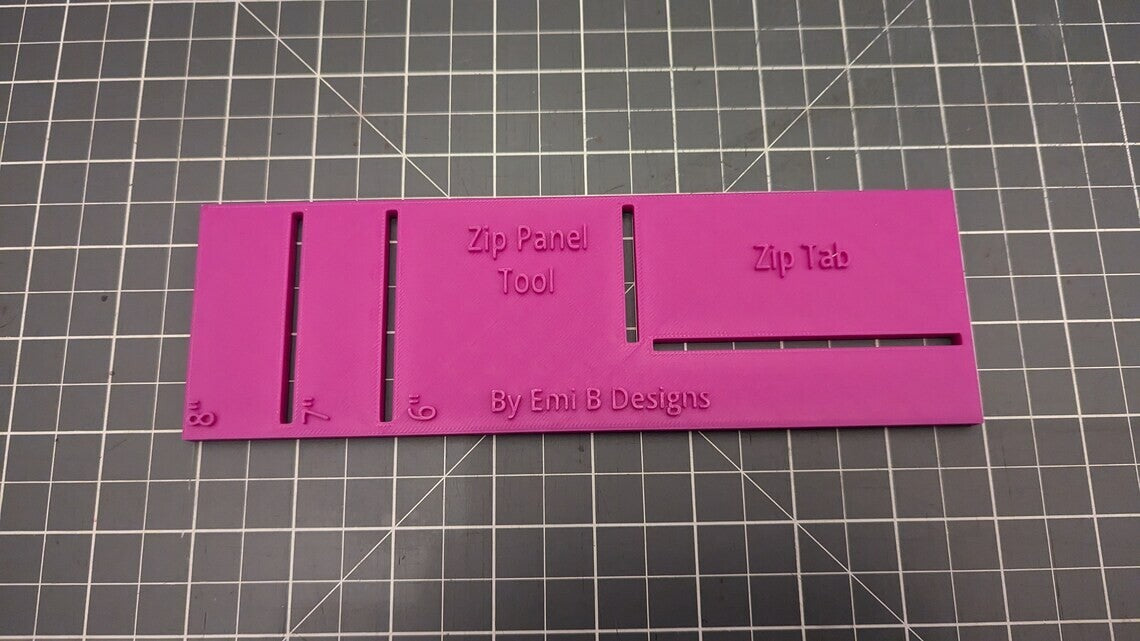 Zip Panel Tool Bag Making Tool Bag Making Ruler Make zip closures in your bag