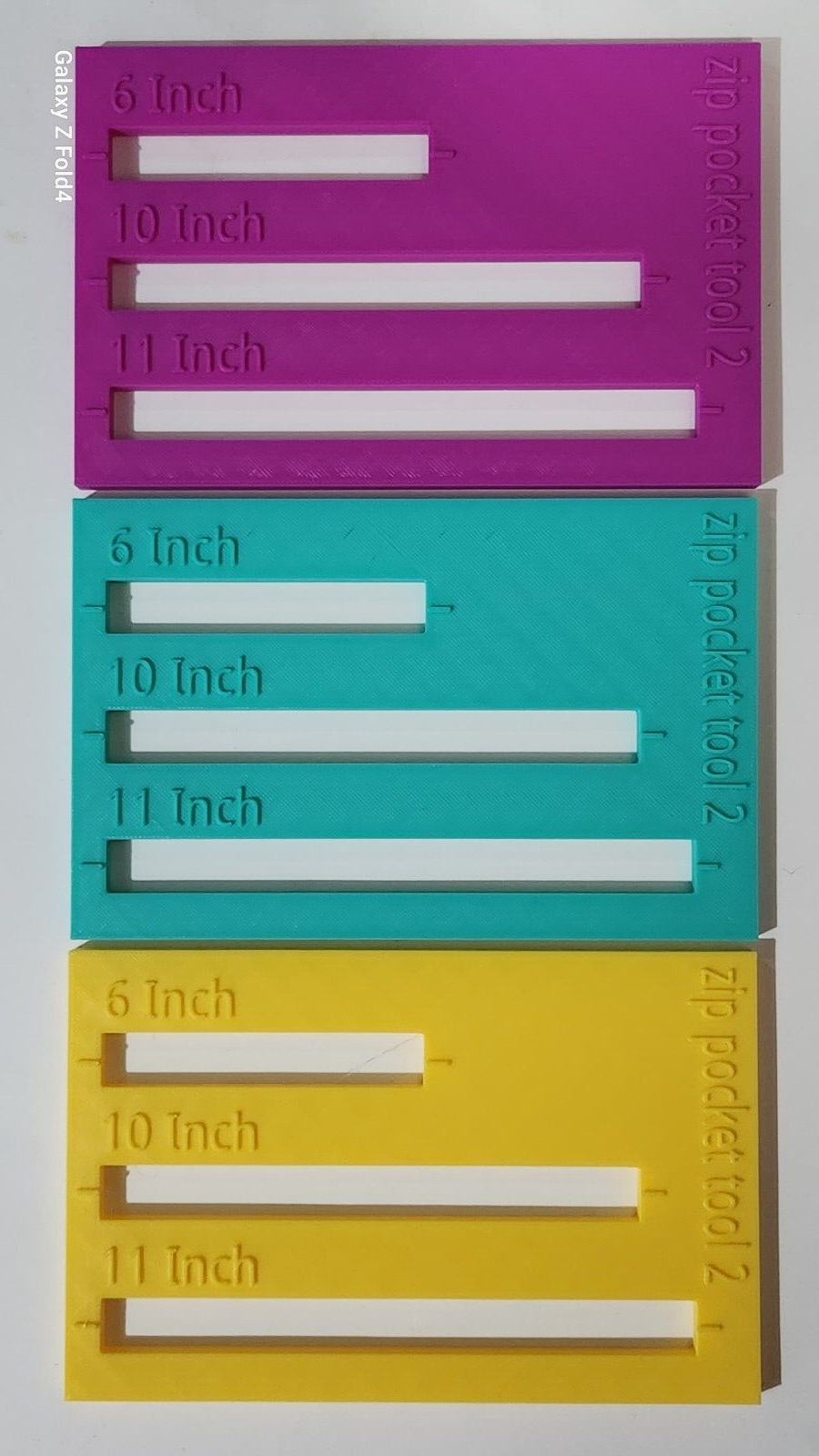 Sewing Tool Zip Pocket 2 Tool Kits Ruler Fabric by Emi B Designs
