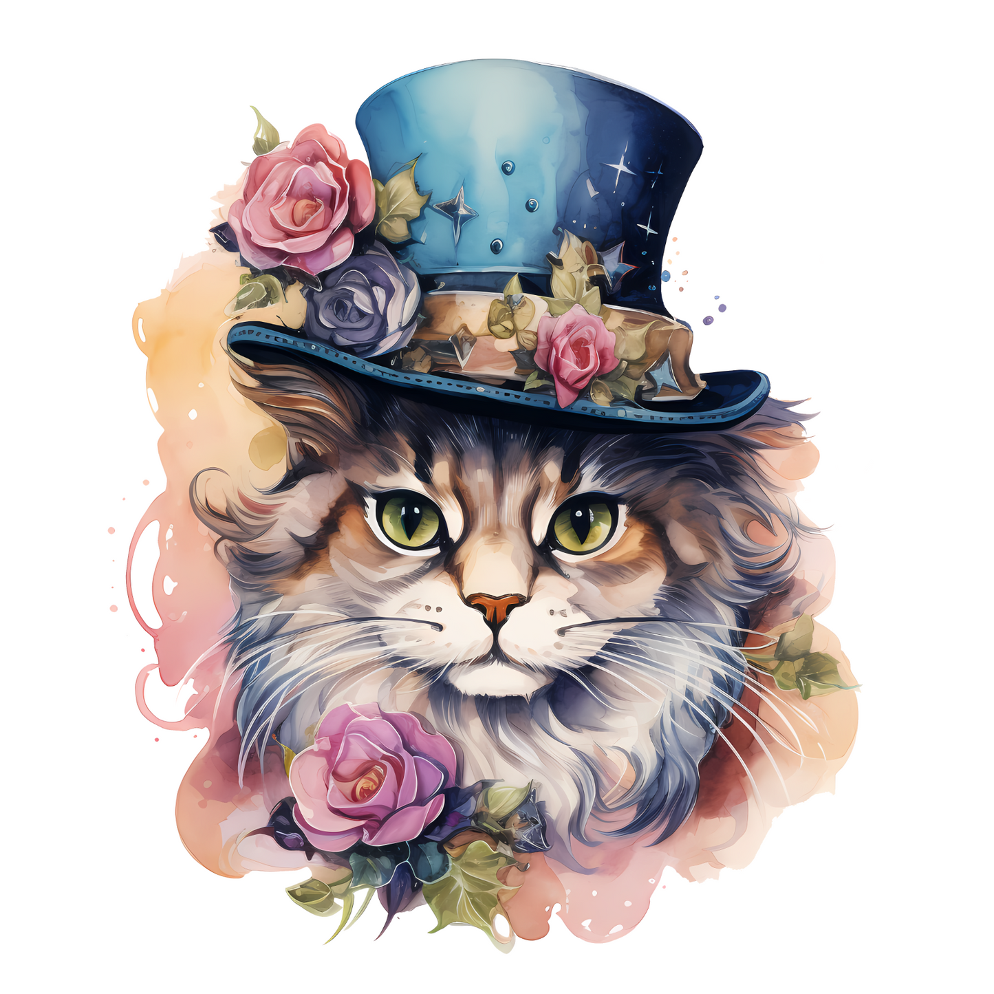 Victorian Cats Handmade by Labels Personalised Self Adhesive Address Stickers