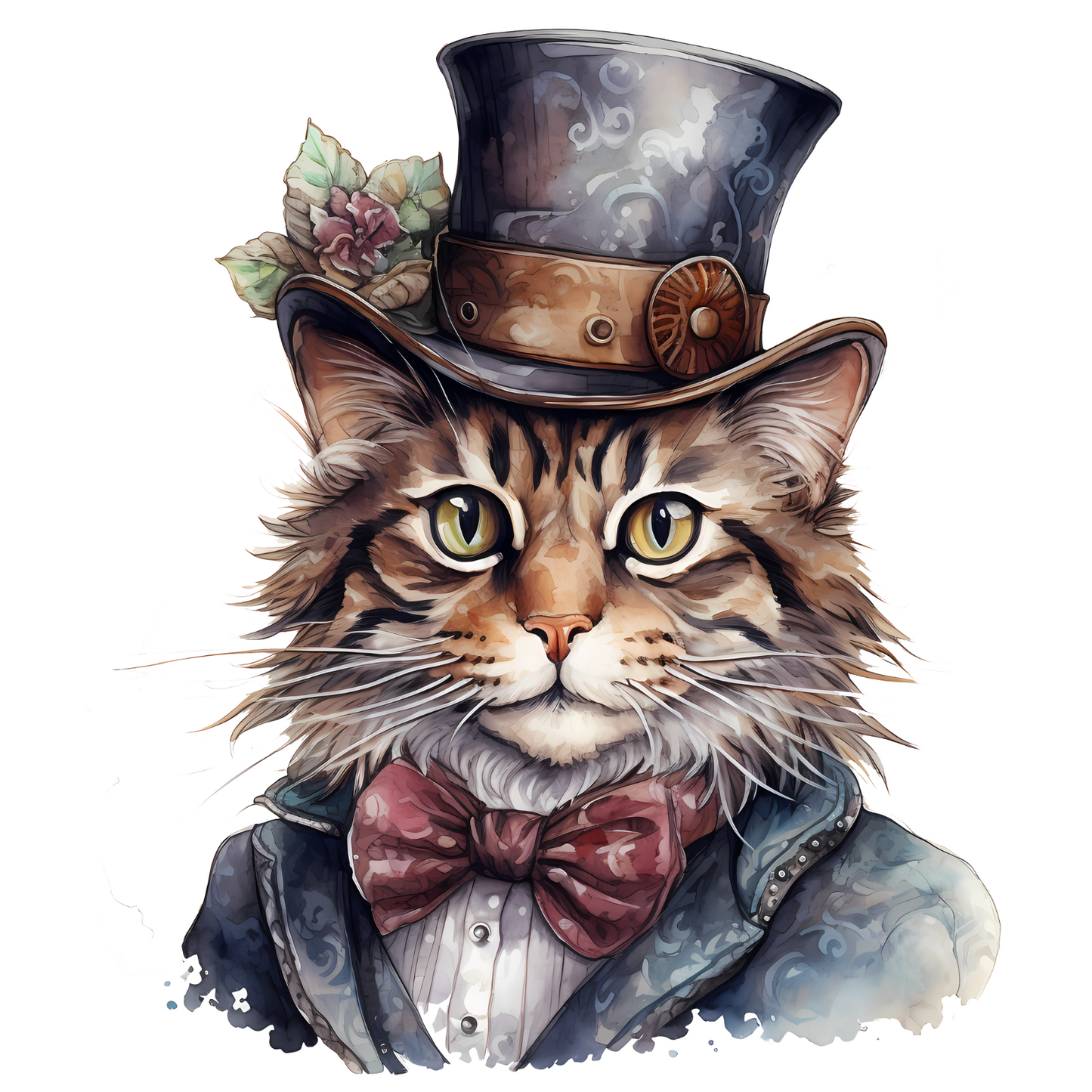 Victorian Cats Handmade by Labels Personalised Self Adhesive Address Stickers