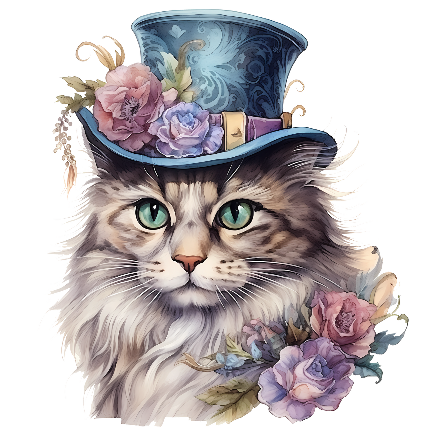 Victorian Cats Handmade by Labels Personalised Self Adhesive Address Stickers