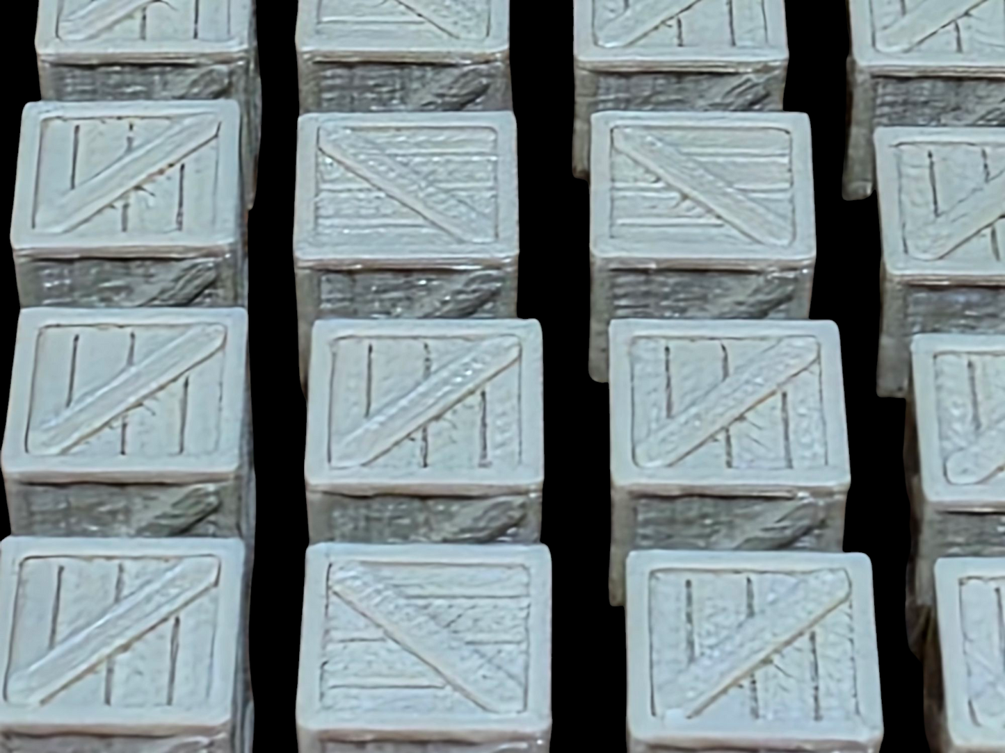 Wooden Crates 3ft Model Train Railway Station Freight New OO HO Gauge 20 Pack