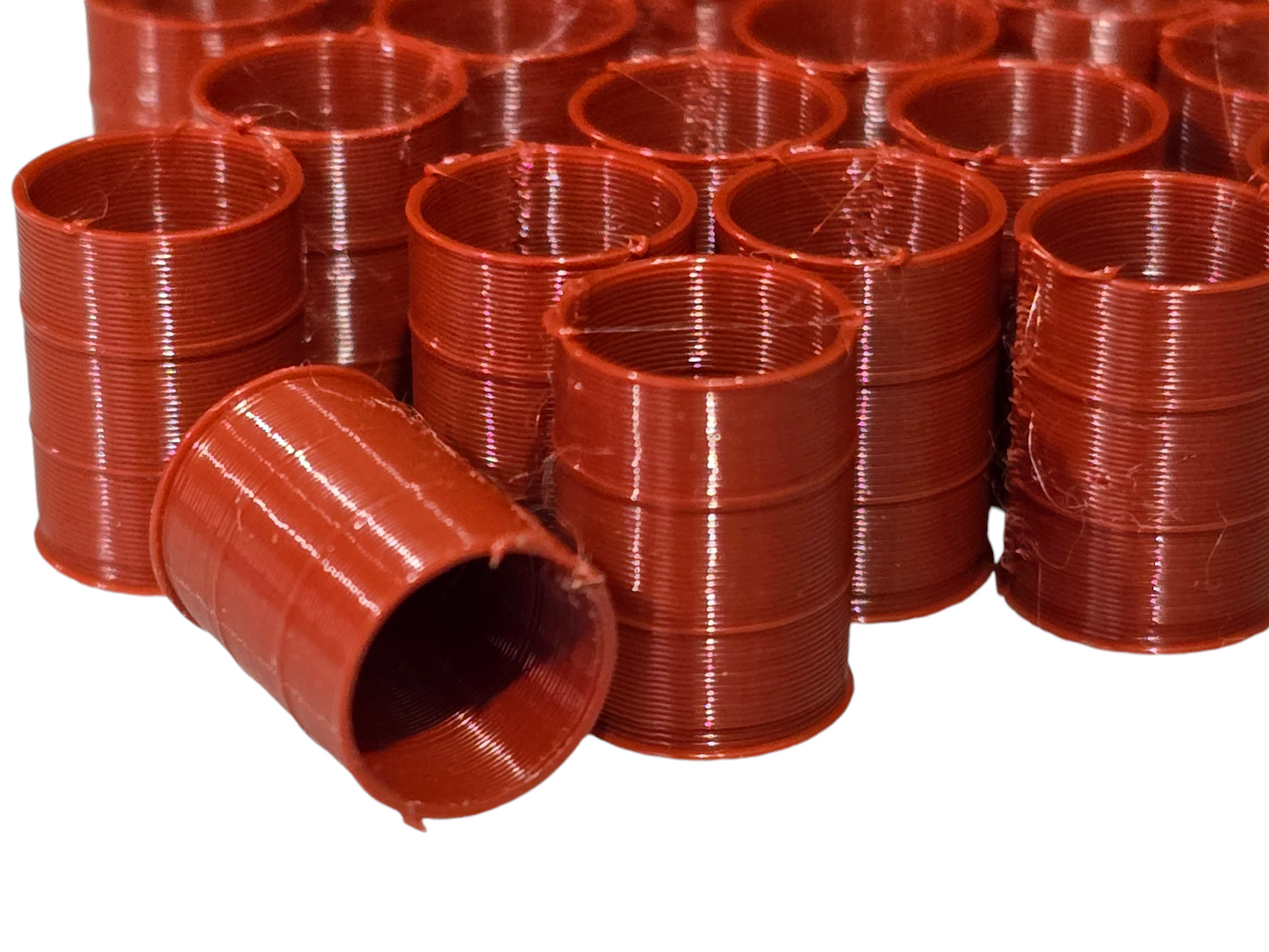Oil Drum Barrels OO Gauge EMPTY Red Oxide 1:76 Scale Models Railway 20 Pack