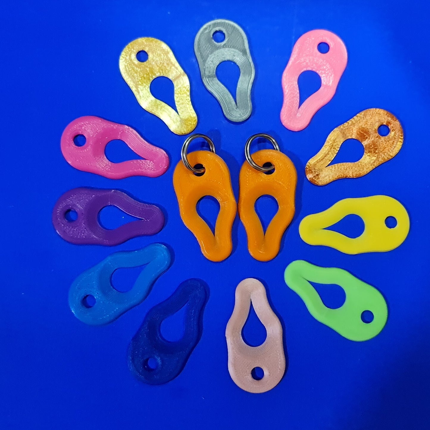 Key Ring Tick Removal Tools PLA Plastic Biodegradable, dog cat horse