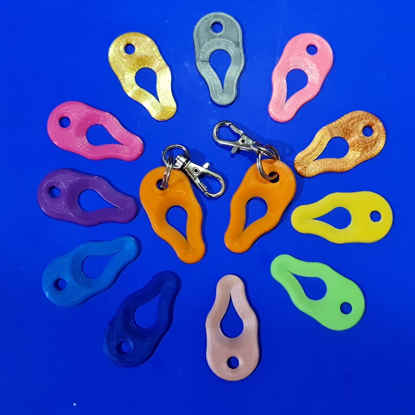 Key Ring Tick Removal Tools PLA Plastic Biodegradable, dog cat horse