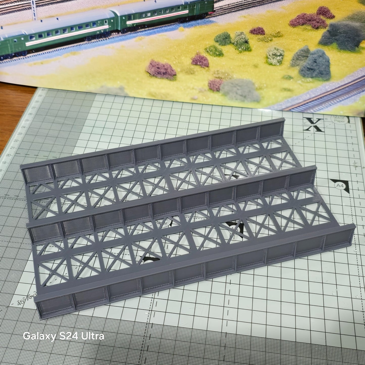 OO Gauge Double Track Girder Bridge Deck Model Railway Train Layout 1:76 Scale