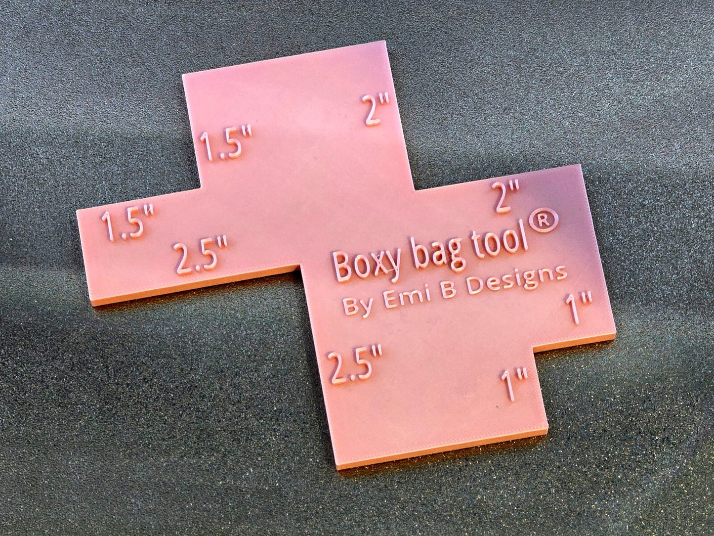Sewing Tool Boxy Bag Making Tool Kits Ruler Rose Gold Fabric Emi B Designs