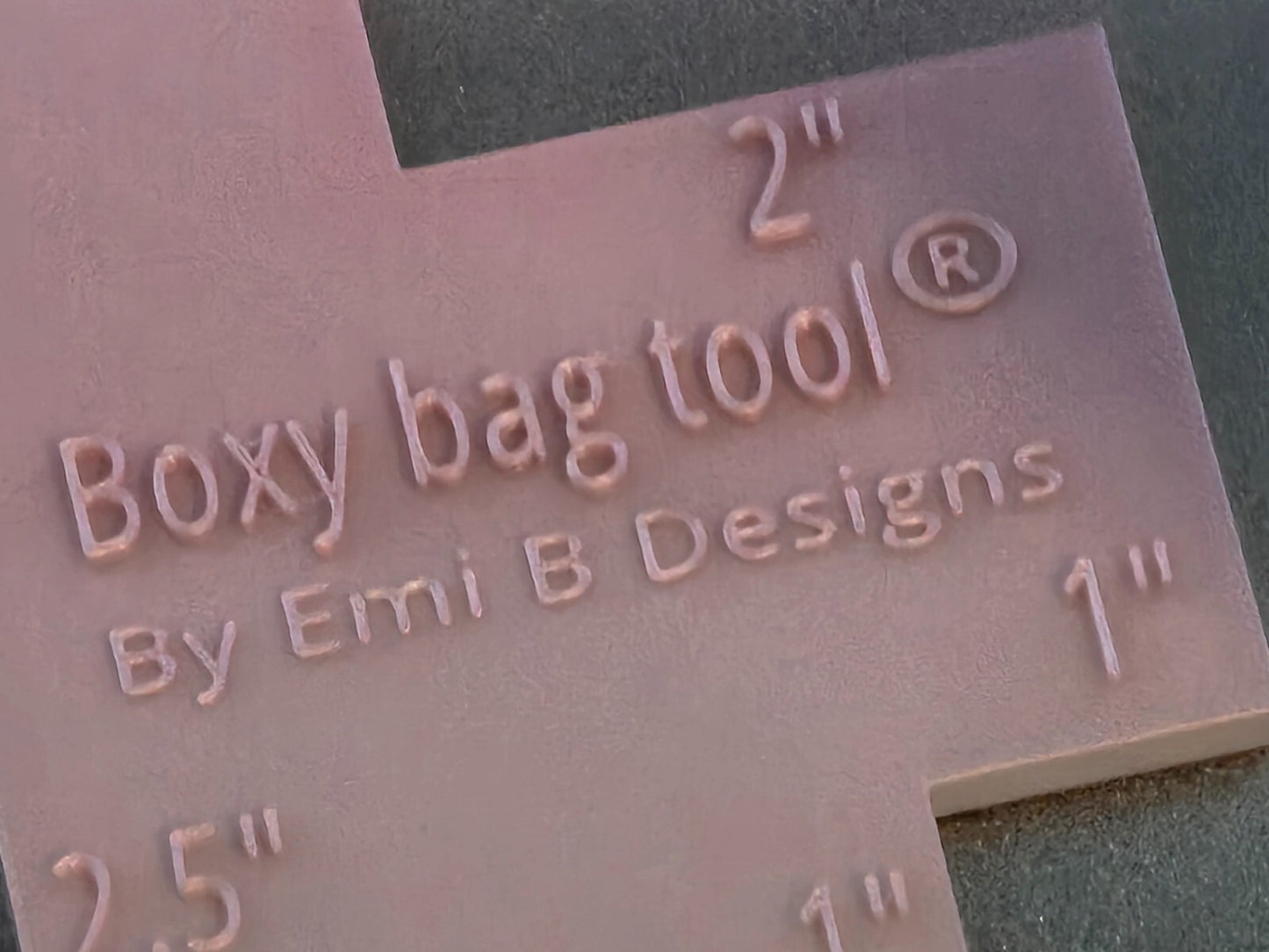 Sewing Tool Boxy Bag Making Tool Kits Ruler Rose Gold Fabric Emi B Designs