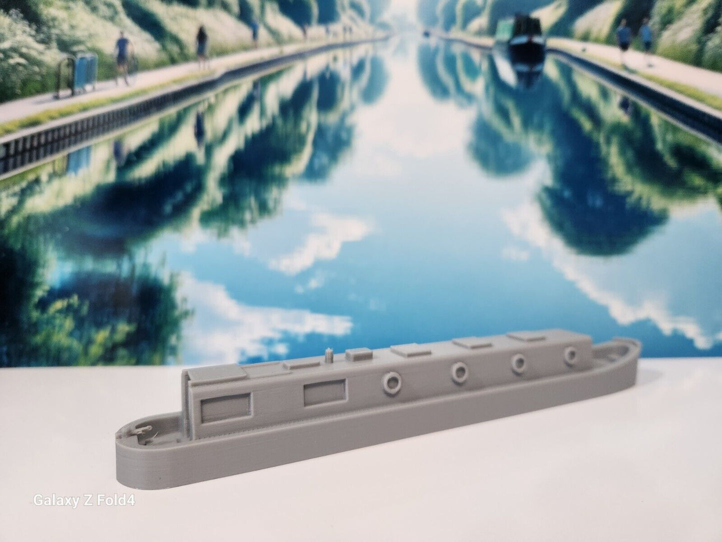 1:43 Scale O Gauge Model Railway 2 x Canal Boats Waterways Barge Cargo Leisure
