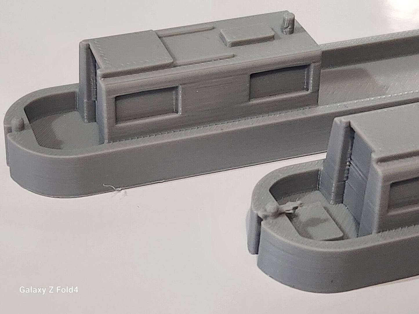 1:43 Scale O Gauge Model Railway 2 x Canal Boats Waterways Barge Cargo Leisure