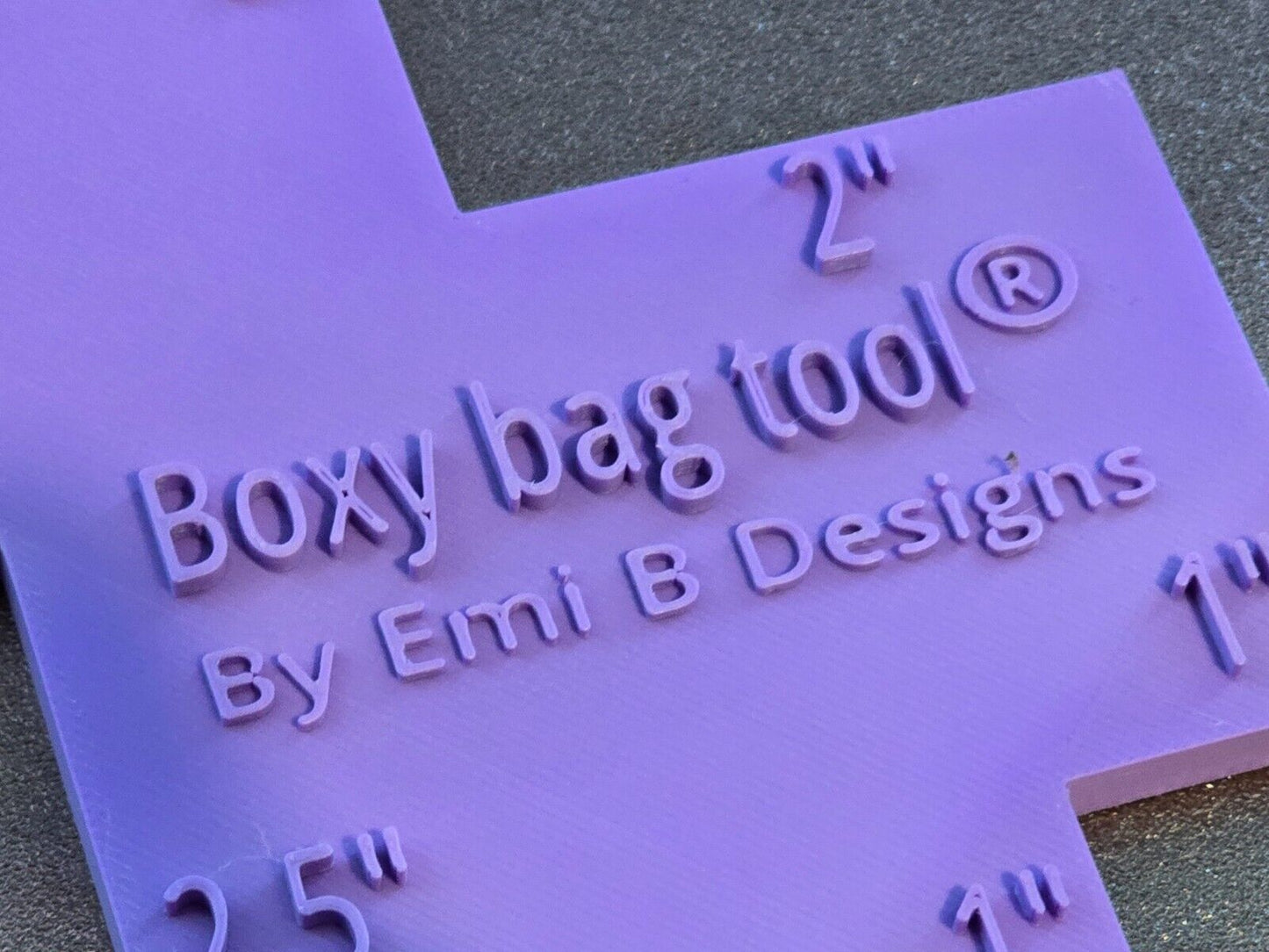 Sewing Tool Boxy Bag Making Tool Kits Ruler Lilac Purple Fabric Emi B Designs